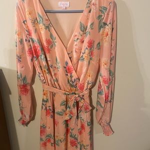 Pinky Lily Floral Maxi Dress